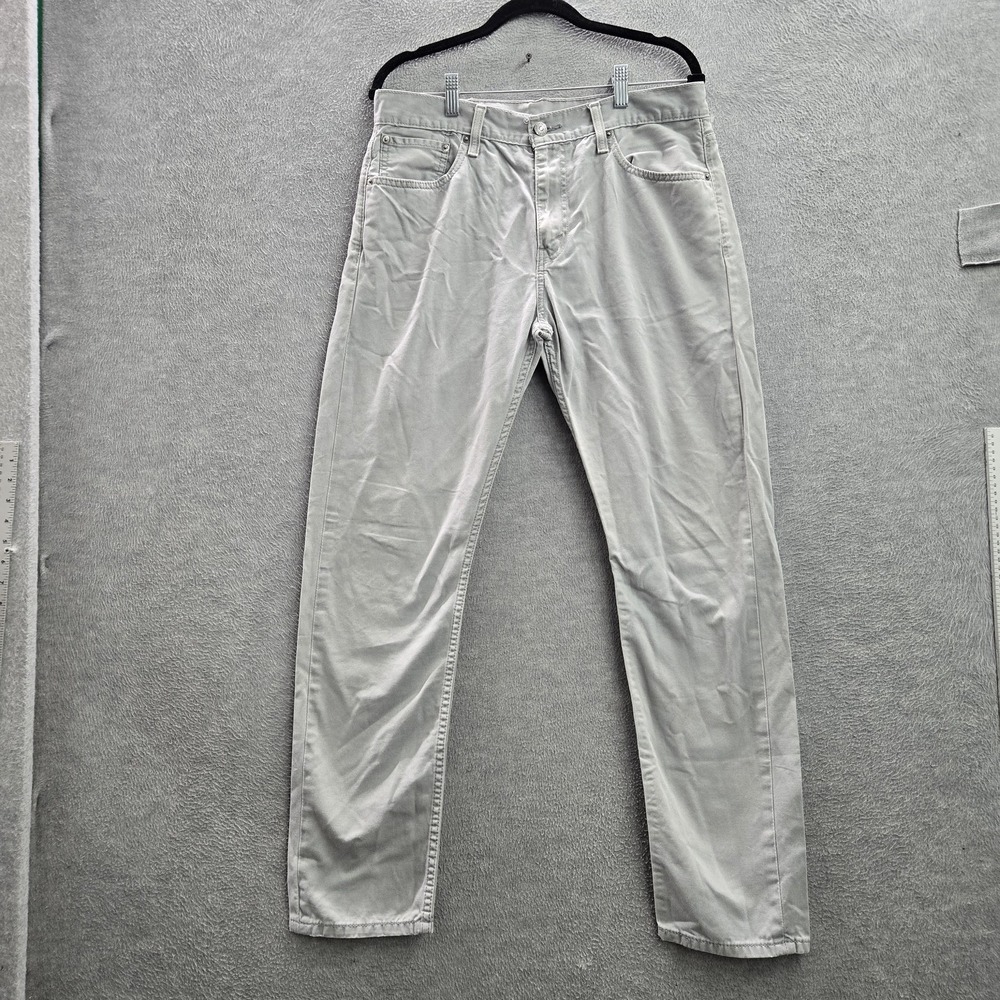 Levi's 508 Men Jeans 32X32 Gray Twill Taper 30" Inseam